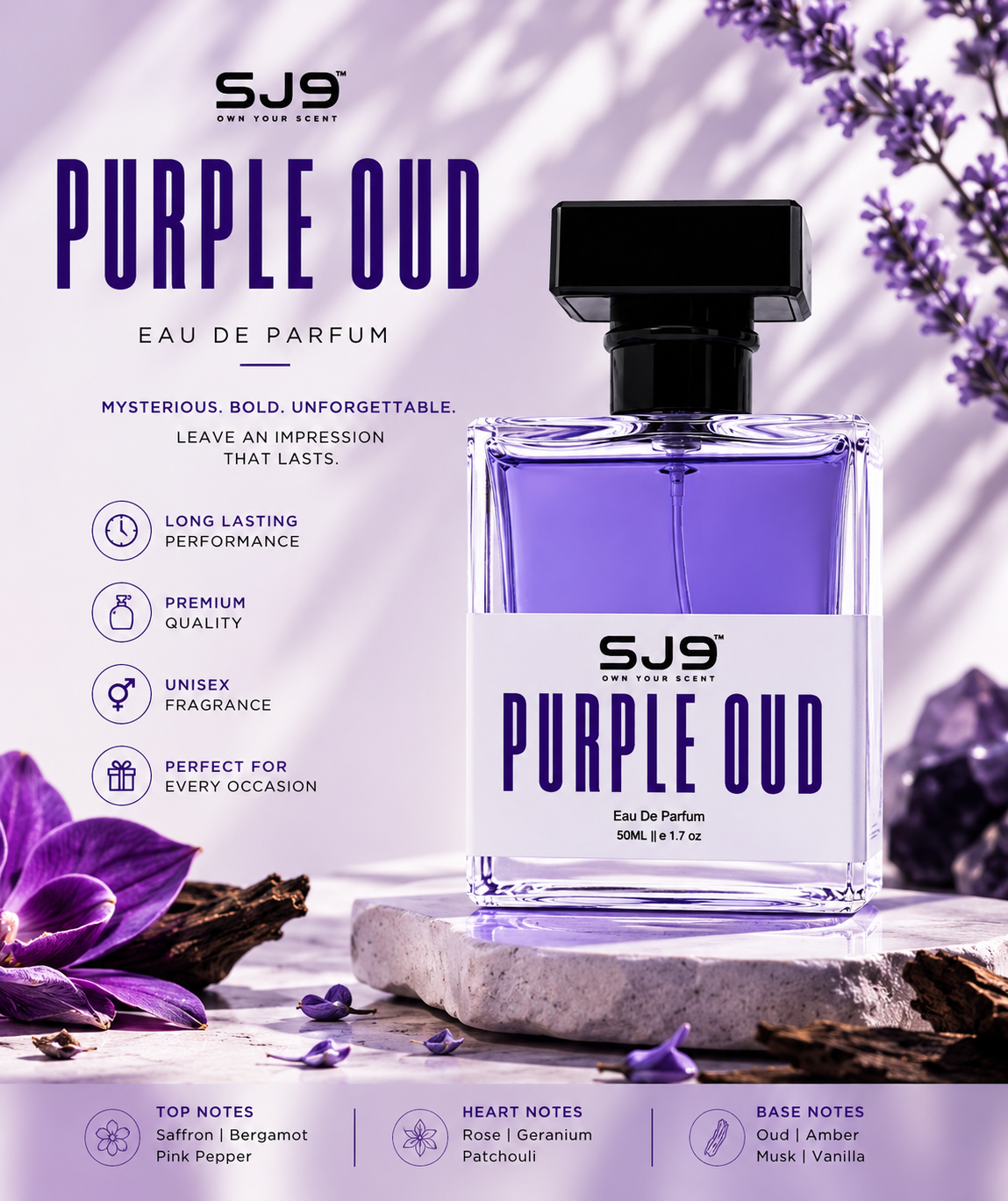 PURPLE OUD  -  Eau de parfum 50 ml